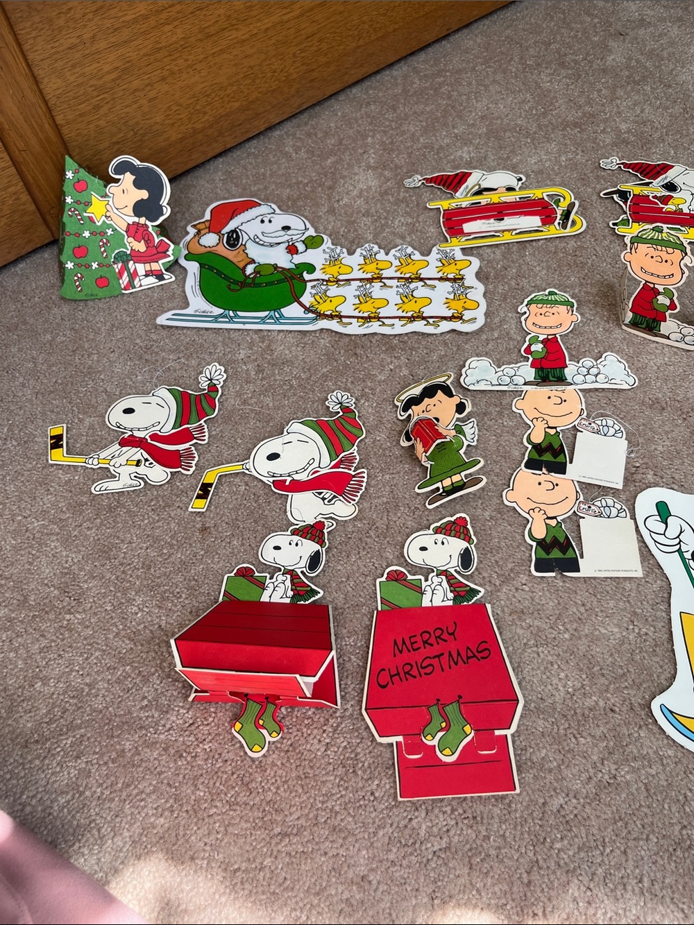 Mickey Mouse and Peanuts Holiday Die-Cut Paper Decorations